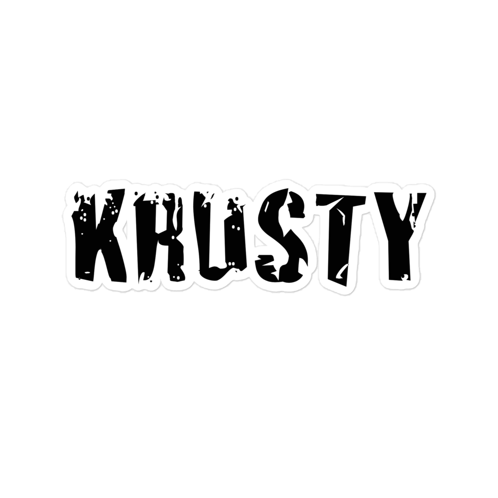 KRUSTY Sticker Black
