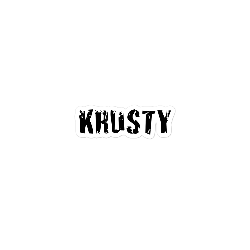 KRUSTY Sticker Black