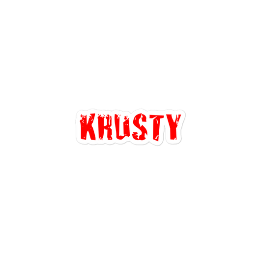 KRUSTY Sticker Red