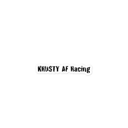 KRUSTY AF Racing Sticker Black