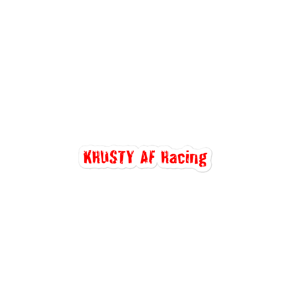KRUSTY AF Racing Sticker Red