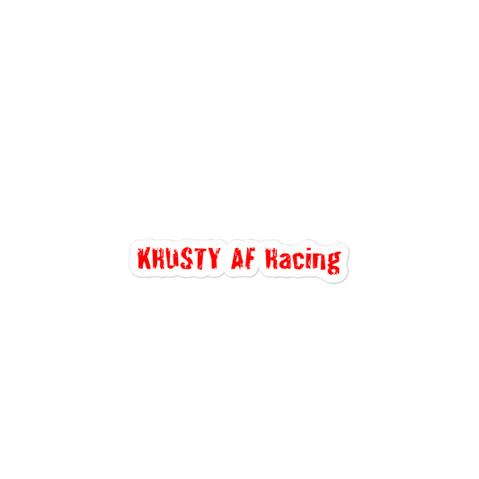 KRUSTY AF Racing Sticker Red
