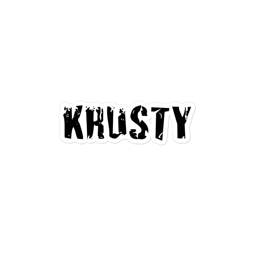 KRUSTY Sticker Black