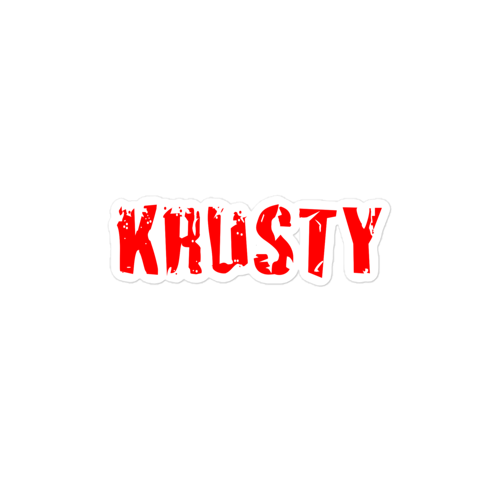 KRUSTY Sticker Red