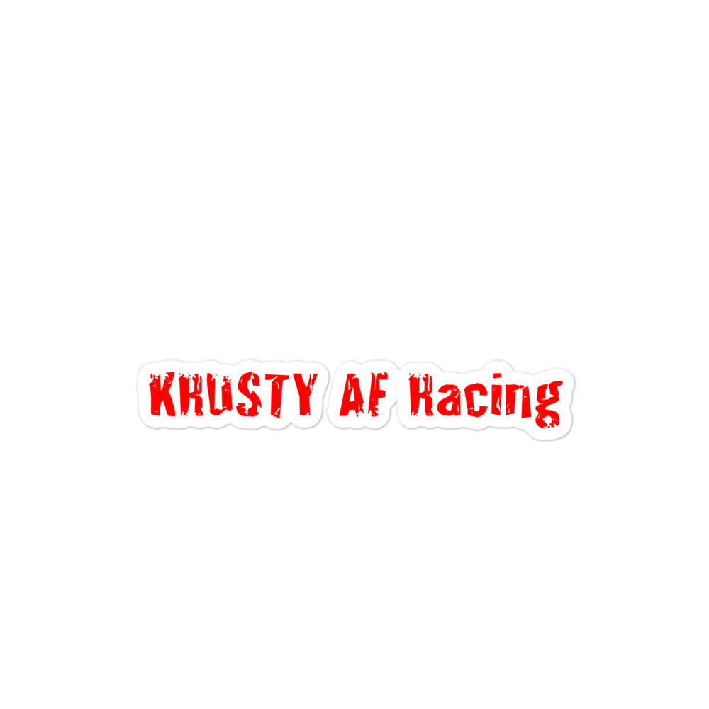 KRUSTY AF Racing Sticker Red