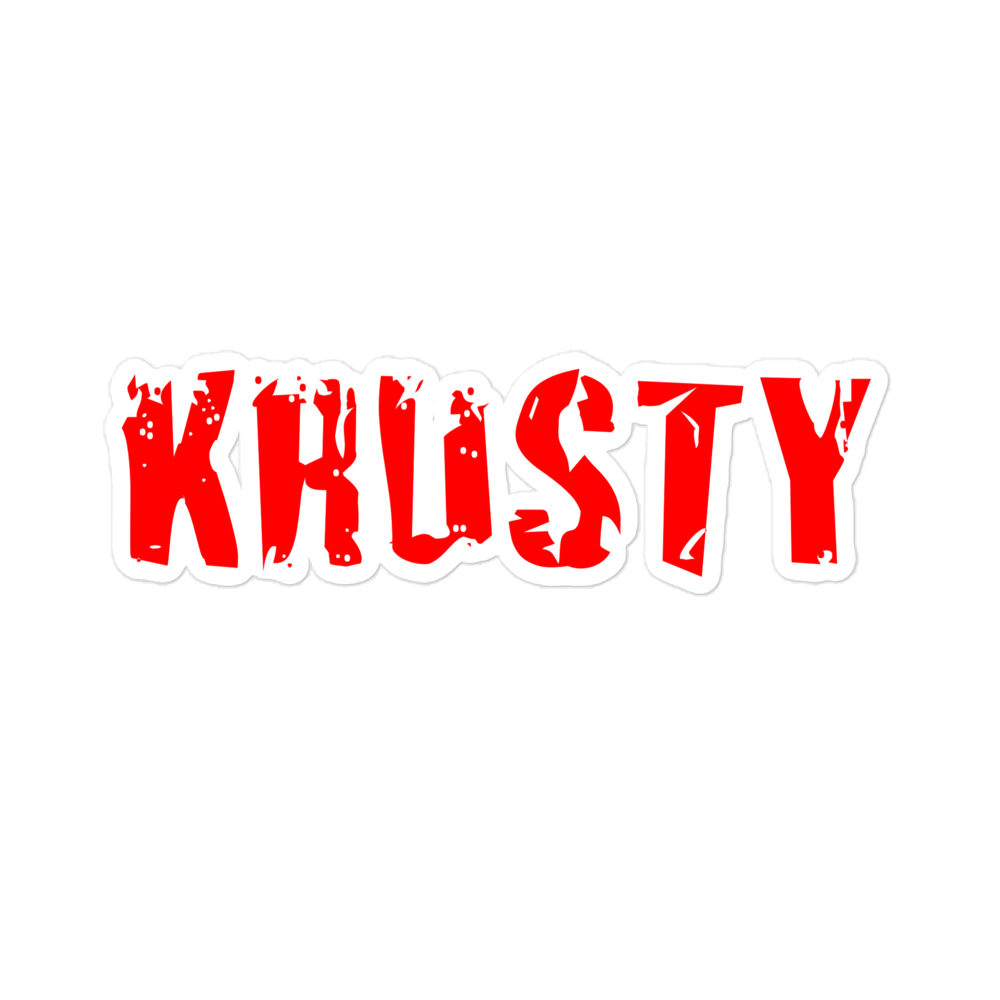 KRUSTY Sticker Red