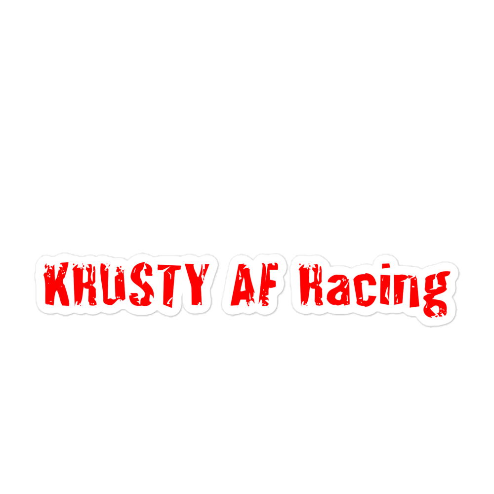 KRUSTY AF Racing Sticker Red